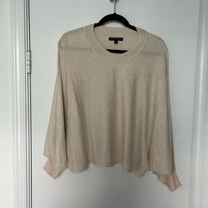 Banana Republic Factory Cream Dolman Sleeve Crew Neck Sweater